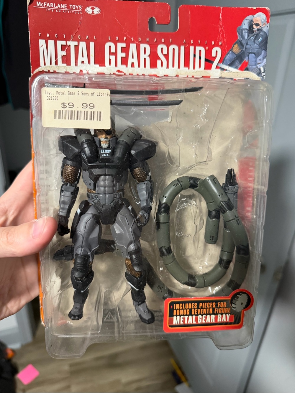 McFarlane Metal Gear Solid 2 Solidus Snake Figure MGS2 Vintage